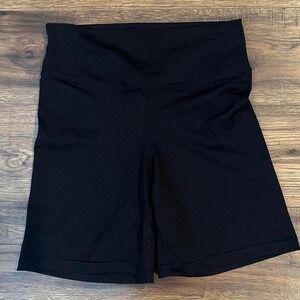 Thirty Years Black Biker Shorts Women Medium Workout‎ Gym Activewear Running